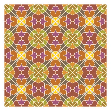 Seamless geometric pattern illustration Stock Illustration