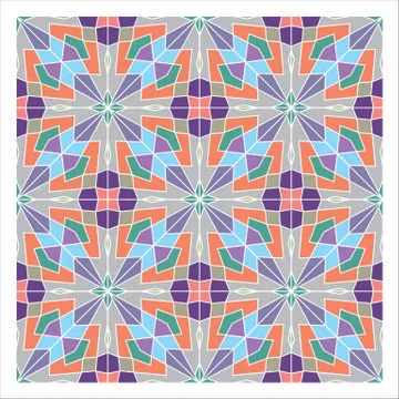 Seamless geometric pattern illustration Stock Illustration
