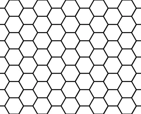 Seamless geometric pattern of intersecting lines creating hexagons. An orname Stock Illustration