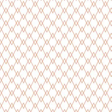 Seamless geometric pattern of intersecting orange diamonds Stock Illustration