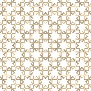 Seamless geometric pattern. Islamic pattern. arabic, indian ornament.Doubled  Illustrazione stock
