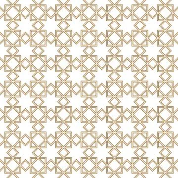 Seamless geometric pattern. Islamic pattern. arabic, indian ornament.Doubled  Stock Illustration