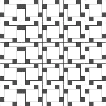 Seamless geometric pattern of lines and squares for texture, textiles, banner Illustrazione stock