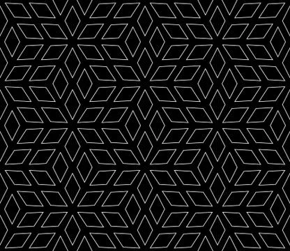 Seamless geometric pattern made up of diamonds Stock Illustration