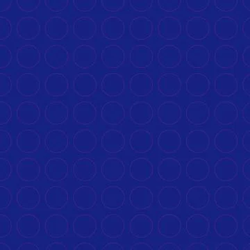 Seamless Geometric Pattern with Magenta Outline Circles on Navy Blue Backgr.. Stock Illustration