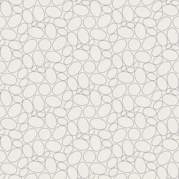 Seamless geometric pattern, many eggs nicely arranged on light brown Stock Illustration