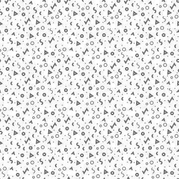 Seamless geometric pattern. Modern hipster texture with triangle, circle Stock Illustration