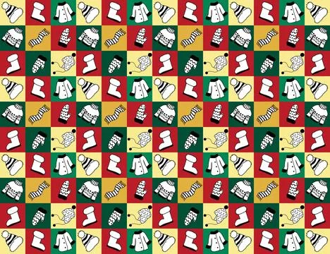 Seamless geometric pattern of multicolored squares,tiles with different pat.. Stock Illustration