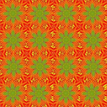 Seamless geometric pattern in a orange colors Illustrazione stock