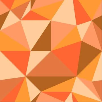 Seamless geometric pattern. The orange triangles. Vector illustration. Illustrazione stock