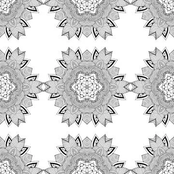 Seamless geometric pattern in oriental style Stock Illustration