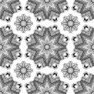 Seamless geometric pattern in oriental style Stock Illustration