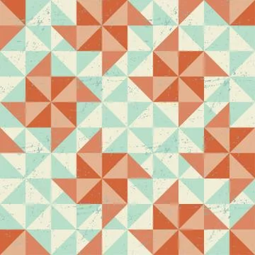 Seamless geometric pattern with origami elements Stock Illustration
