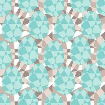Seamless geometric pattern with origami elements Stock Illustration