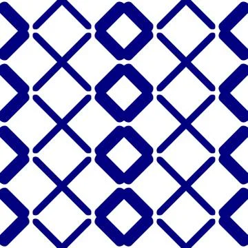 Seamless geometric pattern over white background Stock Illustration