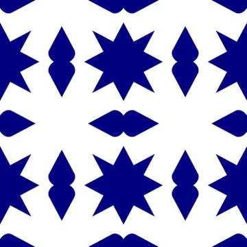 Seamless geometric pattern over white background Stock-Illustration