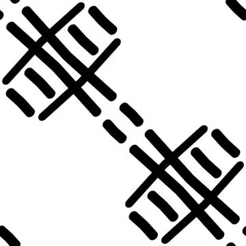 Seamless geometric pattern over white background Stock Illustration