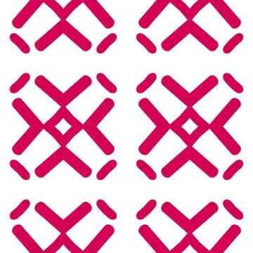 Seamless geometric pattern over white background Stock Illustration