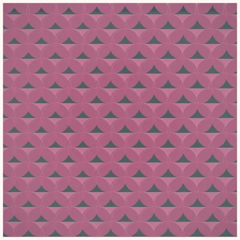 Seamless Geometric Pattern: Overlapping Circles in Pink and Gray, Abstract .. Stock Footage 347810438