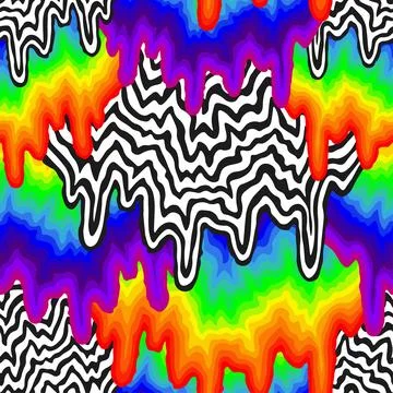 Seamless geometric pattern of paint smudges Stock Illustration