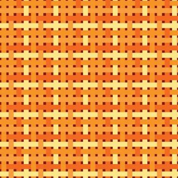 Seamless geometric pattern. Patchwork texture in warm, bright, orange  colors Illustration