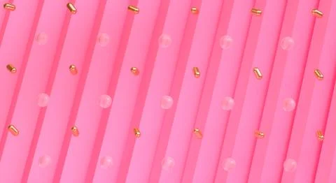 Seamless geometric pattern pink cream scene minimal abstract background, past Stock Illustration