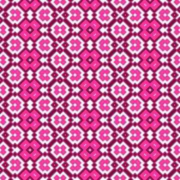 Seamless geometric pattern in pink spectrum Stock Illustration
