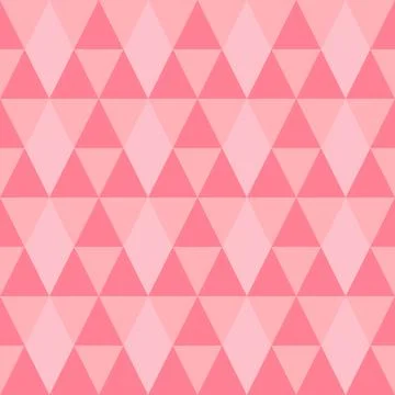 Seamless geometric pattern with pink triangles and rhombuses. 스톡 일러스트