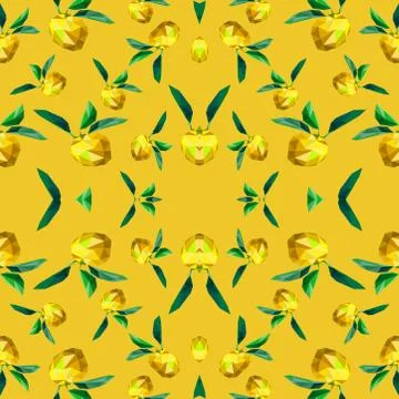 Seamless geometric pattern in pop art design. Vector art. Stock Illustration