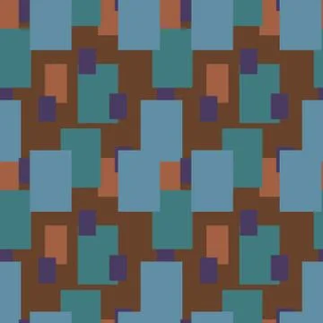 Seamless geometric pattern in pop art design. Vector art. Stock Illustration