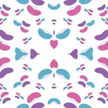 Seamless geometric pattern in pop art design. Vector abstract art. Stock Illustration