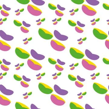 Seamless geometric pattern in pop art design. Vector abstract art. Stock Illustration