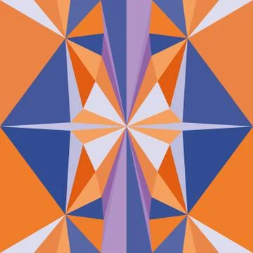 Seamless geometric pattern in pop art design. Vector abstract art. Stock Illustration