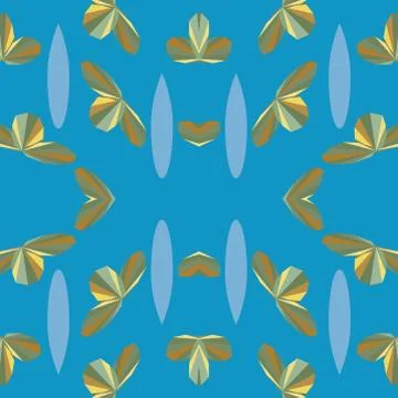 Seamless geometric pattern in pop art design. Vector abstract art. Stock Illustration