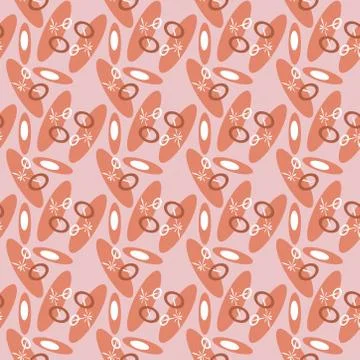 Seamless geometric pattern in pop art design. Vector abstract art. Stock Illustration