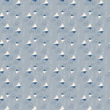 Seamless geometric pattern in pop art design. Vector abstract art. Stock Illustration