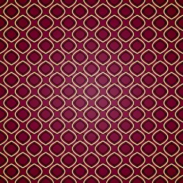 Seamless geometric pattern on purple background Stock Illustration