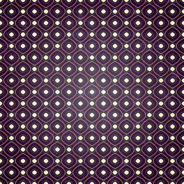 Seamless geometric pattern on purple background Stock Illustration