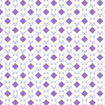 Seamless geometric pattern of purple diamonds and triangles Stock Illustration