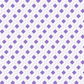 Seamless geometric pattern with purple diamonds and white background Stock Illustration