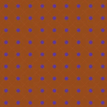 Seamless Geometric Pattern of Purple Polka Dots and Diagonal Grid Lines on .. イラスト素材