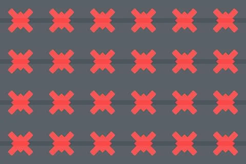 Seamless geometric pattern. In red, black colors. Illustrazione stock