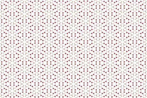 Seamless geometric pattern. Red, brown colors on white background. Stock Illustration