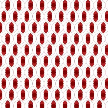 Seamless geometric pattern with red diamond shapes Stock Illustration