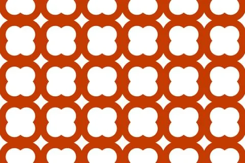 Seamless geometric pattern. In red, white colors. Illustrazione stock