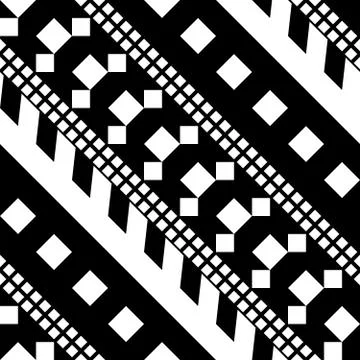 Seamless geometric pattern. Repeating ethnic ornamental design. Zigzag and Stock Illustration