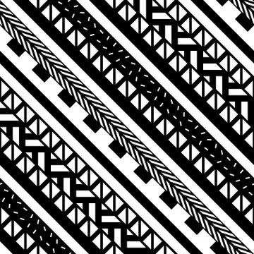 Seamless geometric pattern. Repeating ethnic ornamental design. Zigzag and Stock Illustration