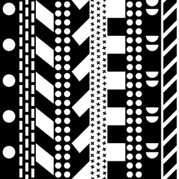 Seamless geometric pattern. Repeating ethnic ornamental design. Zigzag and イラスト素材