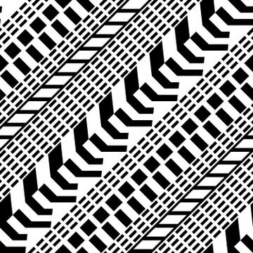 Seamless geometric pattern. Repeating ethnic ornamental design. Zigzag and イラスト素材