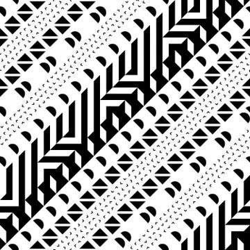 Seamless geometric pattern. Repeating ethnic ornamental design. Zigzag and Stock Illustration